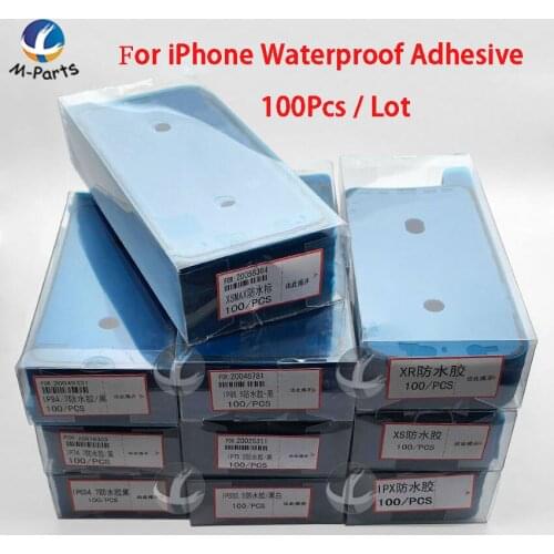 100pcs / Lot Waterproof Adhesive for iPhone 6S 6SP 7 7P 8 8P Plus X XS Max XSM XR 11 Pro Max 11Pro LCD Screen Frame 3M Sticker