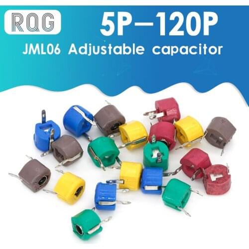 20pcs JML06-1-20P 20pf 6mm JML06-1 DIP trimmer Adjustable capacitor Free Shipping 5P 10P 20P 30P 40P 50P 60P 70P 120P