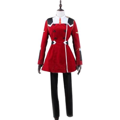 2018 DARLING in the FRANXX ZERO TWO CODE 002 Cosplay Costume Japanese Anime KOKORO Uniform Suit Outfit Clothes
