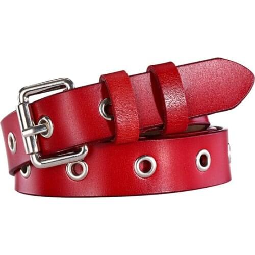 2021 Luxury Belts for Women Fashion Cool High Quality Leather Belts Pin Buckle Waist Belts