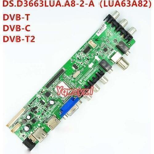 3663 Digital Signal DVB-C DVB-T2 DVB-T kit for LP140WH1 LP140WH3 LP140WH4 LCD TV Controller Driver Board LUA63A82