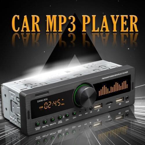 12V Stereo Car Radio Digital Bluetooth Handsfree MP3 Player 60Wx4 FM Audio Kit USB/SD 3.5mm AUX Input Support Bluetooth Finder