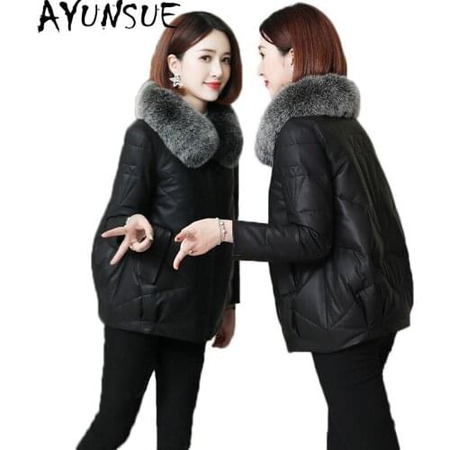 AYUNSUE Winter Coat Women Autumn Coats Fur Collar Parkas Jackets for Women 2021 Female Short Clothes Chaquetas Para Mujer HLY113