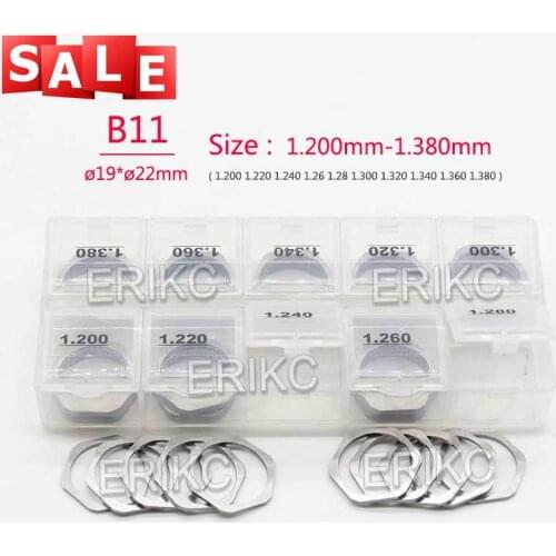 Free Shipping! B11 Shims Size 1.20-1.38mm Gaskets Adjusting Washers Shims Repair Kits for Common Rail Injector
