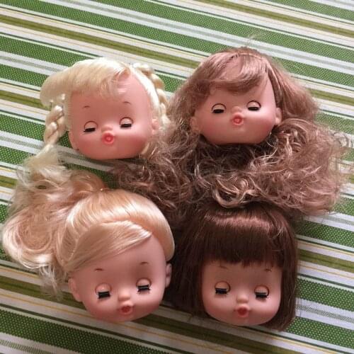 Big New Cute Japan Mell Doll Heads Girl Doll Heads Girls Birthday Gifts DIY Heads