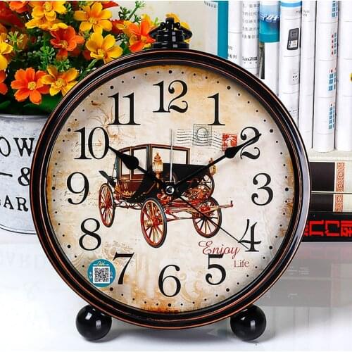 Brand Table Clock Living Room Bedroom Display Home Desktop Clock Desk With Alarm Clock Creative Nordic Fashion Big Characters