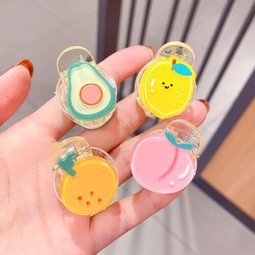 CYGJFC Kids Cute Friuts Hair Claws Lovely Lemon Peach Cartoon Hairpins Hair Clips Kids Hair Accessories Girls Headwear Ornament