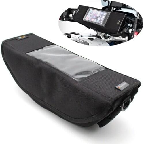 Motorcycle Front Handlebar Storage Bag Waterproof Mobile phone Touch Screen Bag For Triumph Tiger 800, Tiger 1200, Tiger Sport