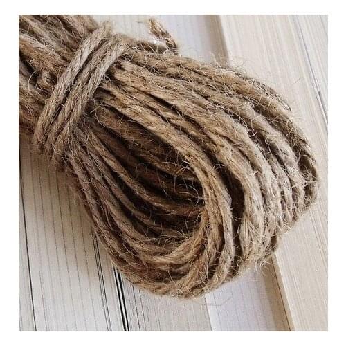3mm 100M/roll Jute Twine Cord,DIY/Decorative Handmade Accessory,Wire/Line,Hemp Jute Rope for Packing,Tag lanyard C-04