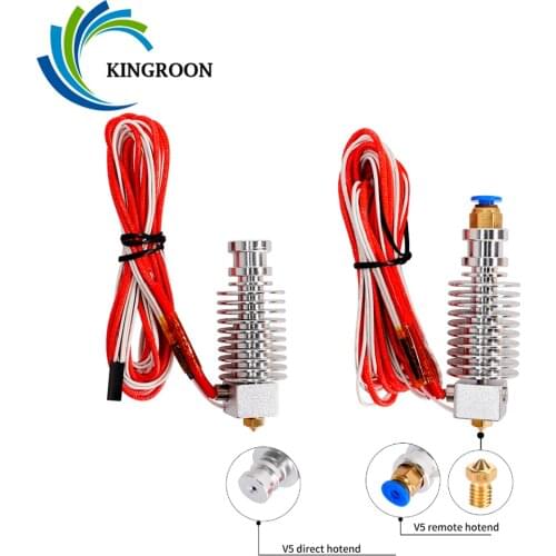 E3D V5 V6 3D Print J-head Hotend for 1.75 3mm Filament Bowden Extruder 0.3 0.4 0.5mm Nozzle Remote Direct Distance Print Head