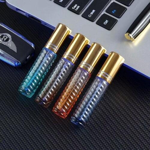 Wholesale 10/30/50pcs 5ml Roll On Bottle Colourful Glass Perfume Spray Bottle Refillable Empty Roller Essential Oils Vials