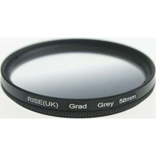 NEW RISE(UK) 58mm Rotating Grad Graduated Gray Color Lens Filter for Canon EOS 700D 600D 550D Nikon DSLR SLR Camera