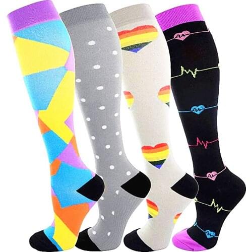 Compression Socks for varicose veins Unisex Medical Varicose Veins Leg Relief Pain Fit for Running Flight Travel High Stockings