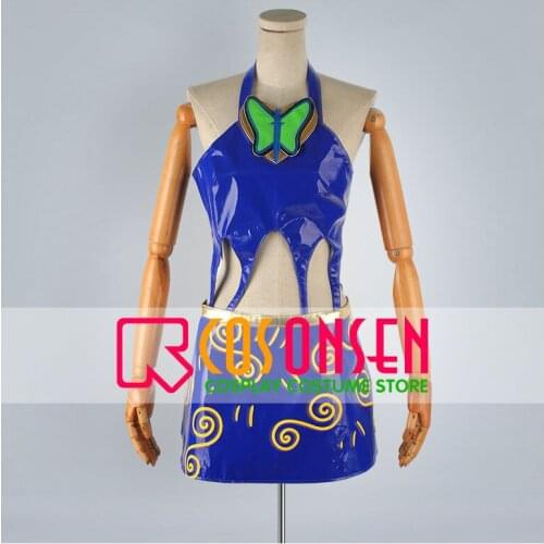 JoJos Bizarre Adventure Season 5 Trish Cosplay Costume Blue Color Any Size COSPLAYONSEN