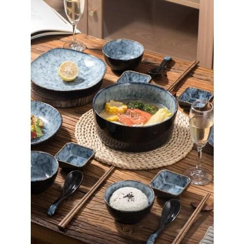 Fashion Creative Dinner Plates European Style Unique Vintage Dinner Plates Set Porcelain Vajilla Platos Eating Utensils BS50PZ