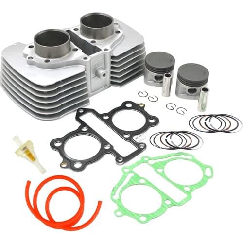 Motorcycle Bore 53mm Cylinder Piston Rings Gasket Fuel Filter Tube For Honda CA250 CMX250 1996-2011 CMX250C Rebel 250 1996-2015
