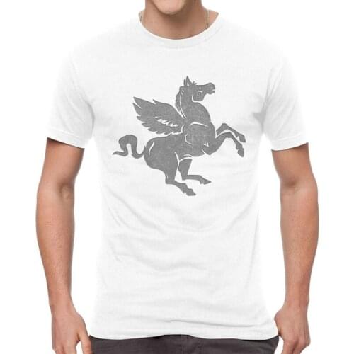 Toscana Horse T Shirt Men Short Sleeve 100% Cotton T-shirts Italian Region Vintage Look Flag Tee Novelty Tshirt Gift Idea