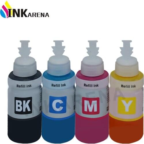 Ink Refill Kit for Epson Printer Ink Cartridge L1300 L456 L655 L200 Bulk Ink C13T66414A T6642 T6643 T6644 70ml Bottle Printing