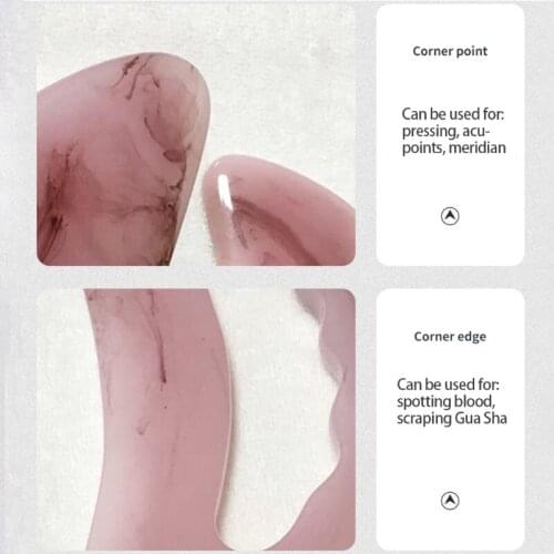 Jade Stone Guasha Board Scraping Massager Tools for Face Body Facial Massage SPA Acupuncture
