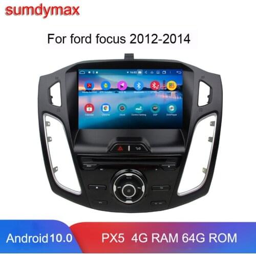Octa core 4+128G Android 10 car multimedia player for Ford focus MK3 2012-2014 car radio stereo gps navigation wifi DSP carplay