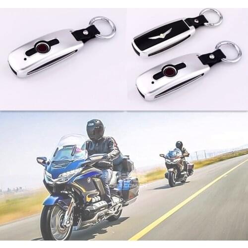 Aluminum alloy One-click Start Remote Control Package Keyless Start Key Case Holder For HONDA Goldwing GL1800 2018