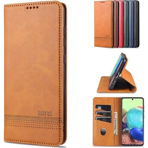 Luxury Wallet Card Slot Case For Samsung Galaxy Note10 Lite A91 A82 A81 A72 A71 A52 A51 A42 A41 5G F62 Magnetic Shockproof Cases