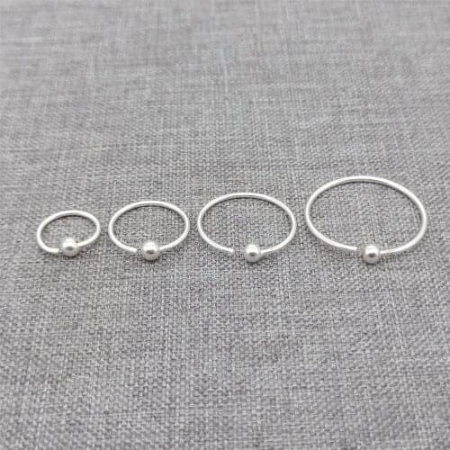 10prs of 925 Sterling Silver Earring Hoops w/ Bead Earwire Ear Wire Hoops