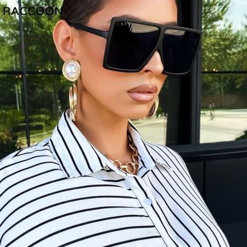 Oversized Women Sunglasses Brand Designer Square Ladies Sun Glasses Fashion Big Shades Eyewear UV400