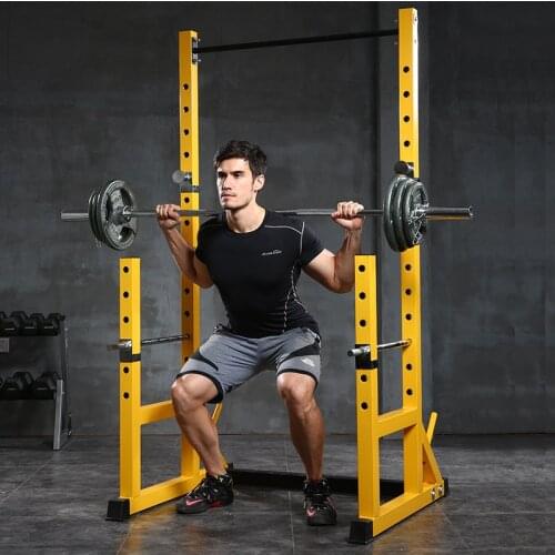Half-frame Squat Rack Barbell Stand Squat Equipment Fitness Equipment Multi-functional Barbell Suit Household Squat Holder