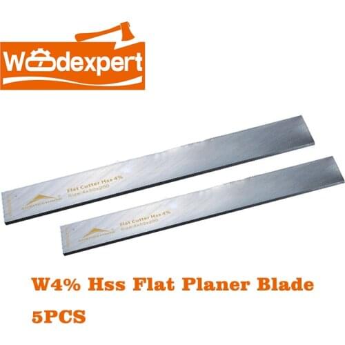HSS Planer Blade Knife W4 Cutter for Jointer & Surface Woodworking Electric Power Planer/Wood Line Routing Machine( 200mm-300mm)