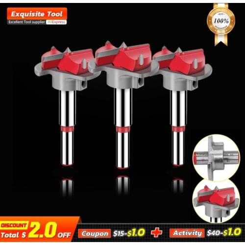 1pc 35mm Adjustable Woodworking Carbide Hinge Open Hole Saw Drill Bit Power Tool Parts Electrical Drilling Tools Cutter