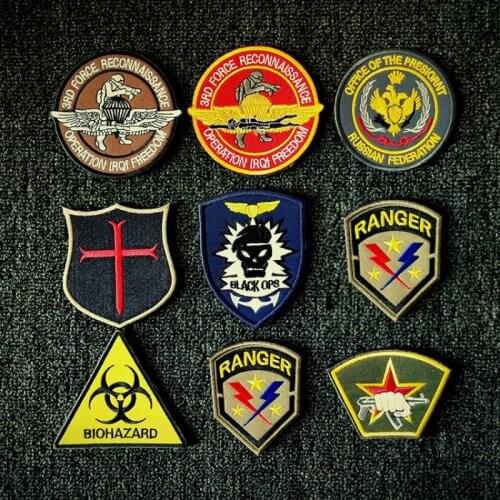 Outdoor USAF Paratroopers Shoulder Emblem Tactical Patch United States War Army Fans Delta Embroidered Military Velcro Patches