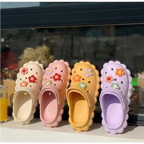 Women Shoes Croco Hole Clog Sandals Beach Slippers Flip Flop Outdoor Sandal Summer Garden EVA Shoe Flat Slipper Zapato de Mujer