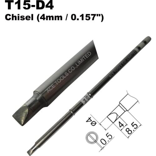 10 PCS T15-D4 Screwdriver 4mm Soldering Tip for HAKKO FX-951 FX-950 FX-952 FX-9501 FM-2028 FM2027 Iron Handle Pencil Replacement