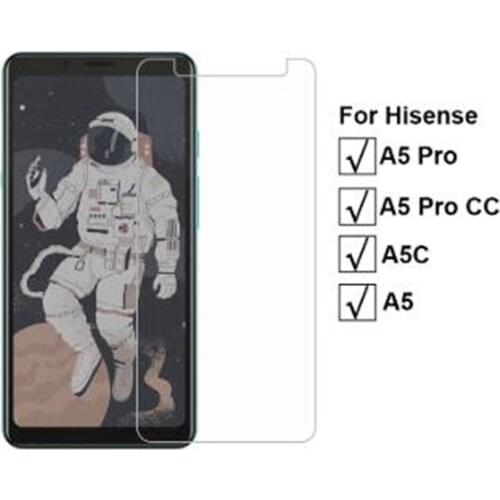 3-1Pcs 9H Screen Protector for Hisense A5 Pro Tempered Glass for Hisense A5 Pro CC Protective Film Hisense A5C A5 Screen Cover