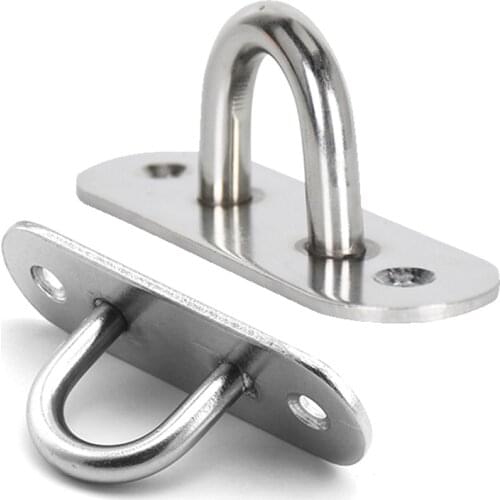 4Pcs Stainless Steel U-shaped Hook Base Ceiling Fans/Leisure Sofa/Punching bags/Hammocks/Interior Decoration/lighting Fixed Hook