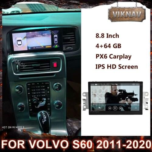 PX6 car radio video Android stereo receiver for Volvo S60 2011-2020 touch screen car audio multimedia GPS navigation player