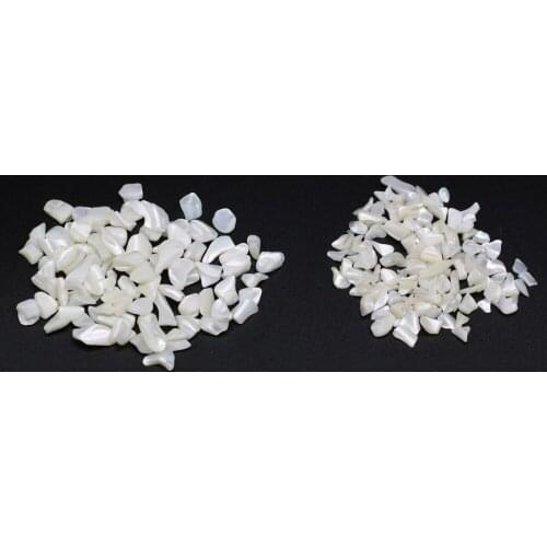 500g Natural Shell Gravel Chip Stone Beads White Mother of Pearl Shell Loose Beads for Bracelet Necklace Home Fish Tank Decor