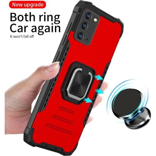 Funda Case for Samsung Galaxy A72 A52 A32 A12 5G A51 A71 Note 20 Ultra S20 FE Armor Ring Coque Anti-fall Mobile Phone Case Cover