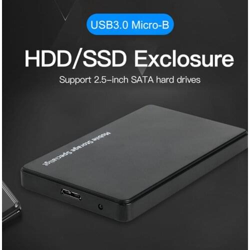 USB 3.0 Hard Drive Disk Case External Box Support 8TB 6Gbps 2.5 inch HDD SSD for Office Caring Computer Supplies