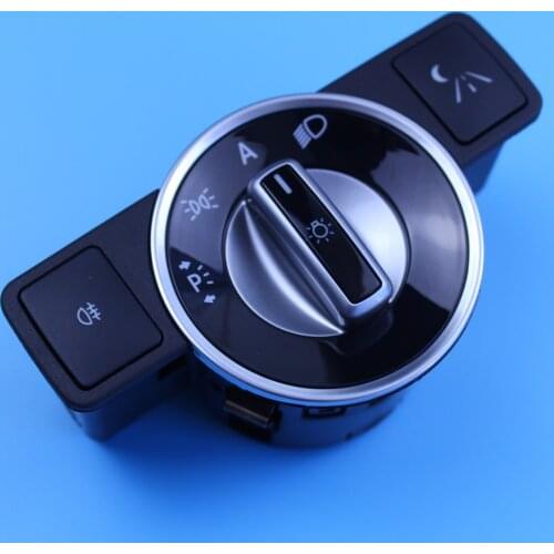 For Benz W204 S204 W212 A207 C207 X204 R172 C SLK GLK E Class Knob Button Headlight Switch Light Switch Chrome A2129057000
