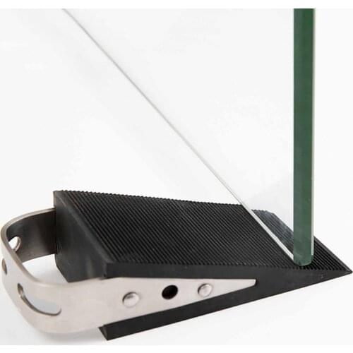 Door Stopper Compact Structure Simple Use Stainless Steel Multipurpose Gate Stopping Wedge for Bedroom