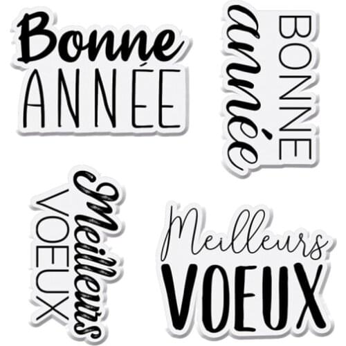 French Clear Stamp for Scrapbooking Transparent Silicone Rubber DIY Photo Album Decor 1032