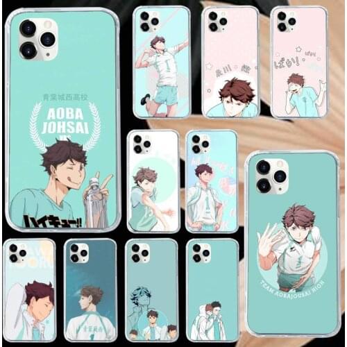 Haikyuu Krajews Oikawa Tooru Phone Case for iPhone 11 12 mini pro XS MAX 8 7 6 6S Plus X 5S SE 2020 XR Luxury brand shell funda