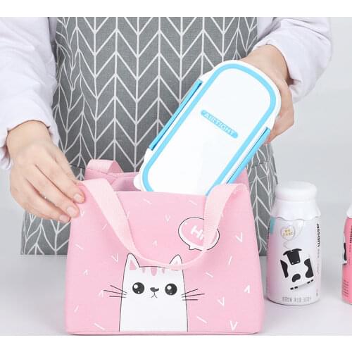 Insulated Lunch Box Bag Lunch Bag Preservation Bag Lunch Box Carrying Storage Bag Lunch Bag with Rice Fruit Food Picnic E11171