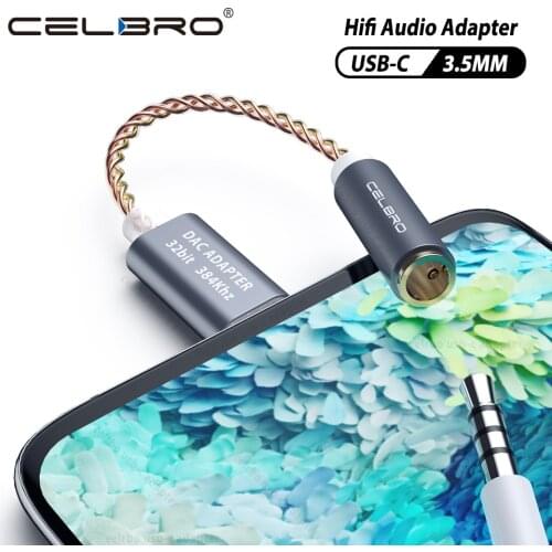 USB Type C to 3.5mm Headphones Jack Aux Audio Adapter Earphone Hifi DAC Audio Converter Adapter for Samsung S20 Ultra Note 10