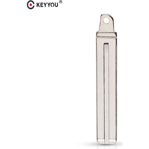 KEYYOU 10pcs NO.140 Metal Flip Blank Uncut KD Original Replacement Floding Remote Key Blade Car Key For Kia K5 TOY40 Blade 140