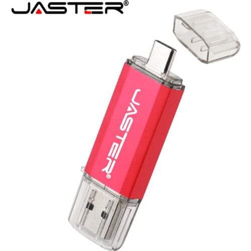 JASTER TYPE-C USB3.0 USB Flash drives Pen Drive for Android system 128GB 64GB 32GB 16GB External Storage 2 in 1 Pendrive