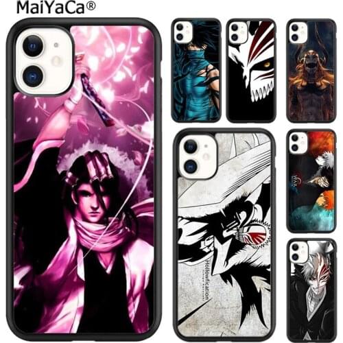 MaiYaCa Japanese Anime Bleach Ulquiorra Phone Case Cover For iPhone 5 SE 6 6s 7 8 plus X XR XS 11 12 pro max Galaxy S8 S9 S10