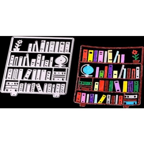 SCD1049 Bookcase Metal Cutting Dies For Scrapbooking Stencils DIY Album Cards Decoration Embossing Folder Craft Die Cuts Tools